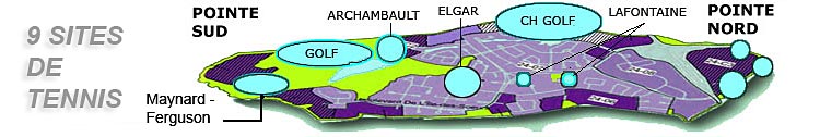 sites potentiels pour les tennis en terre battue a L'Ile-des-Soeurs